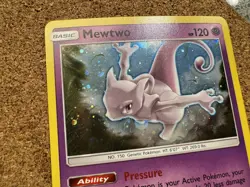 Mewtwo SM77 Black Star Promo Sun And Moon Pokemon Card Near Mint - Image 2