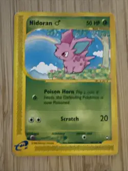 Pokemon Aquapolis Nidoran M Common Regular 50 HP Card 96/147 English 2002 - Image 1