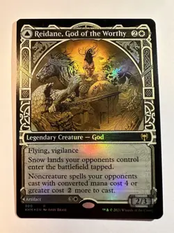 MTG Reidane, God of the Worthy Valkmira, Protector's Shield - Foil - KHM 300 - Image 1