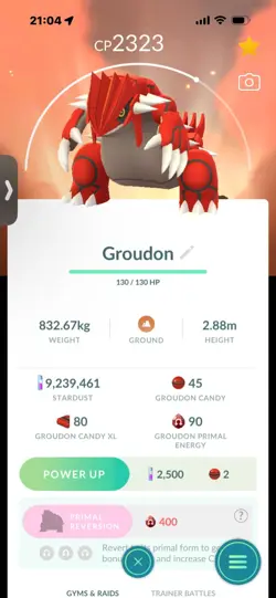 Pokemon Go Legendary Groudon ( Normal ) ( Background) - Image 1