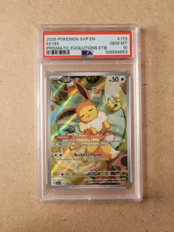 Eevee SVP 173 Promo PSA 10 - 2025 Pokemon Prismatic Evolutions - Image 1