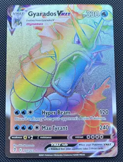 Pokemon TCG Gyarados VMAX 207/203 NM Rainbow Secret Sword&Shield Evolving Skies - Image 1