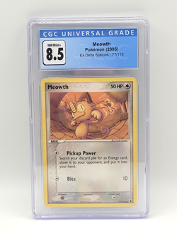 Meowth 77 EX Delta Species - CGC 8.5 - 2005 Pokemon TCG - Image 1