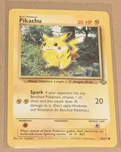 1999 Pikachu 60/64 Jungle Regular Pokemon - Image 1