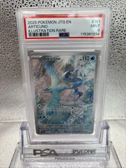 2025 POKEMON JTG EN-JOURNEY TOGETHER ILLUSTRATION RARE #161 ARTICUNO PSA 9 - Image 1