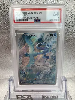 2025 POKEMON JTG EN-JOURNEY TOGETHER ILLUSTRATION RARE #161 ARTICUNO PSA 9 - Image 2