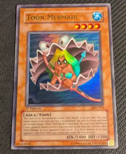 Yugioh Toon Mermaid MRD-072 1st Edition Ultra Rare NM! - Image 1