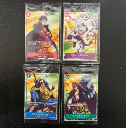 ONE PIECE Card Game P-041 P-003 P-001 ST03-008 Seven Eleven PROMO set sealed - Image 1