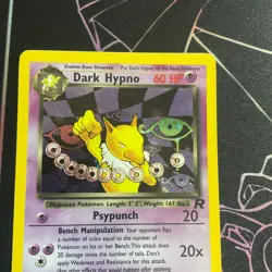 Pokemon Dark Hypno TCG Card Team Rocket Unlimited Rare Holo Card 9/82 - Image 3