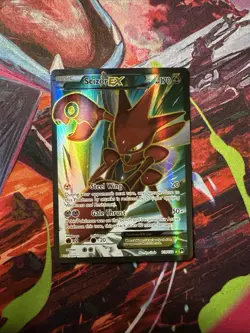 Pokemon TCG Scizor EX Full Art Ultra Rare Holo Card 119/122 Breakpoint - Image 1