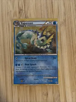 Pokemon TCG Vaporeon 41/90 HS Undaunted NM Card - Image 1