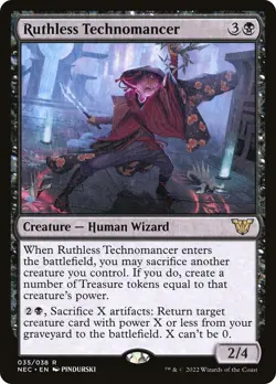 Ruthless Technomancer [NEC - 35] - LP [Normal] TCG MTG - Image 1