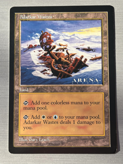 Magic MTG Oversized ADARKAR WASTES 6x9 Arena League * 1997 PROMO - Image 1
