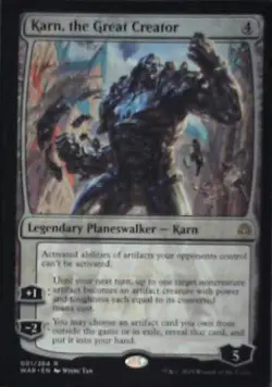 Karn, the Great Creator - War of the Spark: #1, Magic: The Gathering Nm R240 - Image 1