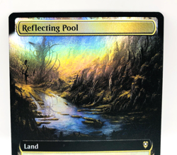 MTG Reflecting Pool 604 FOIL Extended Art NM+ Battle of Baldurs Gate CLB Rare - Image 2
