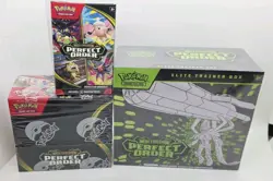 Pokemon Card Mega Evolution Perfect Order Booster Box +Etb & Boost Bundle Set - Image 1
