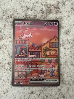 Pokemon TCG Mew EX SVP 053 Scarlet Violet 151 Black Star Promo Full Art - Image 1