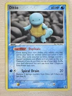 Ditto EX Delta Species 64/113 Squirtle Pokemon 2005 - Image 1