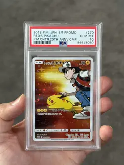 Pokemon Red's Pikachu 270/SM-P Pokemon Center 20th Anniversary Campaign PSA 10 - Image 4