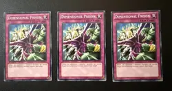Konami Yu-Gi-Oh! Dimensional Prison Trap Card SDCR 1st Edition SDCR-EN033 Lot - Image 1