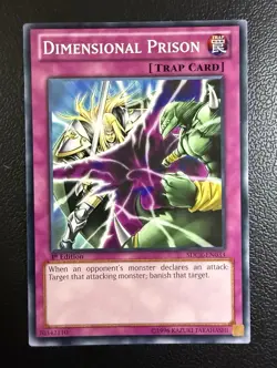 Konami Yu-Gi-Oh! Dimensional Prison Trap Card SDCR 1st Edition SDCR-EN033 Lot - Image 2