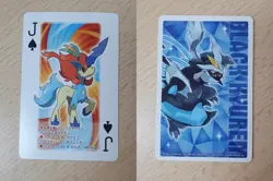 2012 Japanese Pokemon Poker KELDEO Black Kyurem B&W Deck #2 Playing Card - Image 1