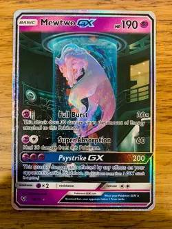 NM! Mewtwo GX (78/73) Shining Legends Secret Rare Holo Pokemon Card! Mewtube! - Image 1