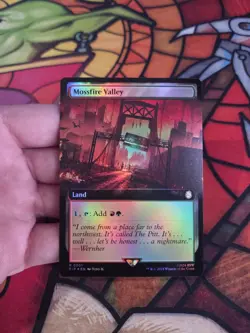 Mossfire Valley (Extended Art) Universes Beyond: Fallout Foil MTG NM - Image 1