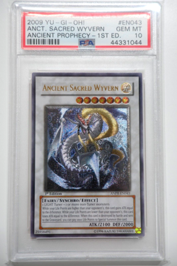 Yugioh PSA 10 Ancient Sacred Wyvern ANPR-EN043 1st Edition Ultimate Rare - Image 1