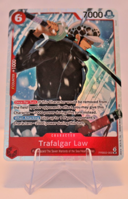 One Piece PRB02-002 Trafalgar Law Super Rare - Image 1