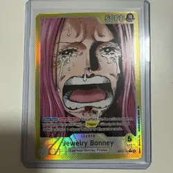 One Piece TCG OP13-100 Jewelry Bonney Alt Art Leader AA Card Game CCG English NM - Image 1