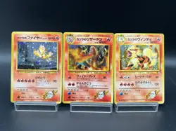 Blaine's Charizard Arcanine Moltres Gym Challenge Lot 3 Japanese Pokemon Card - Image 1