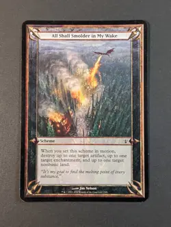 MTG - 1x All Shall Smolder in My Wake - Oversize Card - LP - Magic the Gathering - Image 2