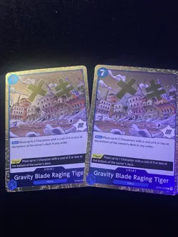 X2 One Piece Card Game TCG PRB02 Gravity Blade Raging Tiger OP06-058 M/NM - Image 1