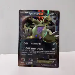 Pokemon TCG Tyranitar EX Holo Ultra Rare Card 42/98 MP - Image 1