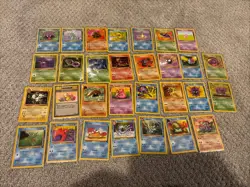 Vintage Pokemon Fossil Lot 30 Cards All Different - Image 1
