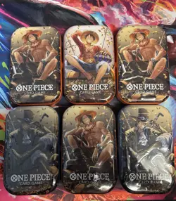 ONE PIECE CARD GAME - TIN PACK ART SET VOL. 2 (TS-02, OP13) x 6 READY TO SHIP - Image 1