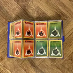 Vintage Pokemon 1999 Book w/ 200+ Cards Blue Charmander Card Binder 4 Pocket - Image 3