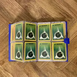 Vintage Pokemon 1999 Book w/ 200+ Cards Blue Charmander Card Binder 4 Pocket - Image 5