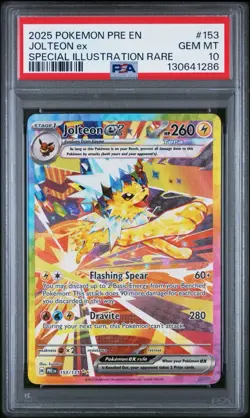 PSA 10 JOLTEON ex 153/131 | Prismatic Evo Full Art Graded Pokemon Card - Image 1