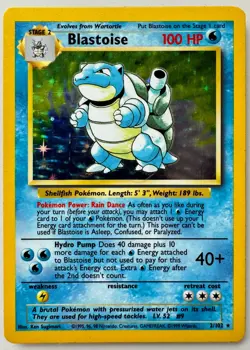Blastoise 2/102 Base Set Holo Rare Pokemon Card - Image 1