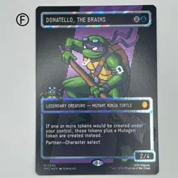 Mtg Team Brains Donatello/Borderless Surge Foil English Tmc - Image 1
