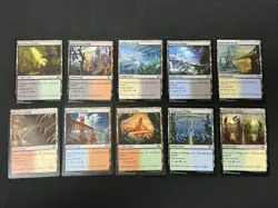 MTG *Set of 10 Artifact Dual Lands* (NM) Modern Horizons 2 Magic Free Shipping - Image 1