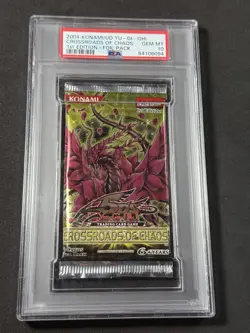 Yugioh PSA 10 Crossroads Of Chaos CSOC 1st Edition English Booster Pack POP 8 - Image 1