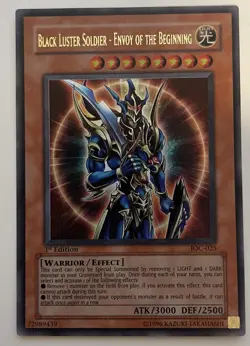 Black Luster Soldier Envoy of the Beginning IOC-025 Ultra Rare 1st Ed. Yugioh NM - Image 1