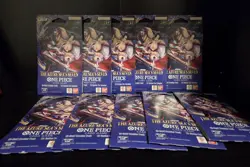 Lot of 10 One Piece The Azure Sea’s Seven Sleeved Booster Packs OP-14 EB04 - Image 1
