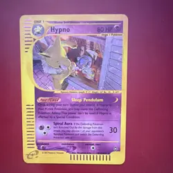 Pokemon Hypno Aquapolis Holo Rare H12/H32 80 HP Stage 1 Card 2002 - Image 1