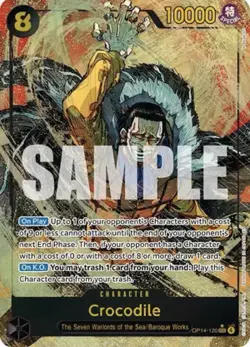 OP14-120 Crocodile The Seven Warlords SEC Alt Art One Piece - Image 1