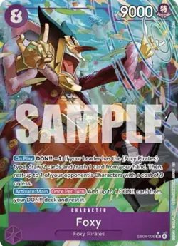 FOXY - One Piece EB04-036 - AA Alt Art Super Rare SR - The Azure Sea's Seven - Image 1