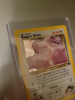 Koga's Ditto Pokemon Holo 10/132 Gym Challenge Hologram Single Card Unused - Image 2